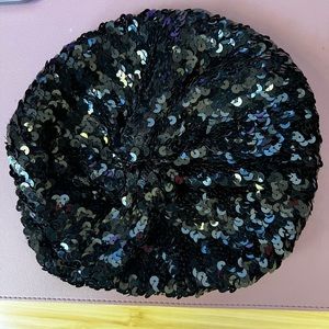 Sequin beret